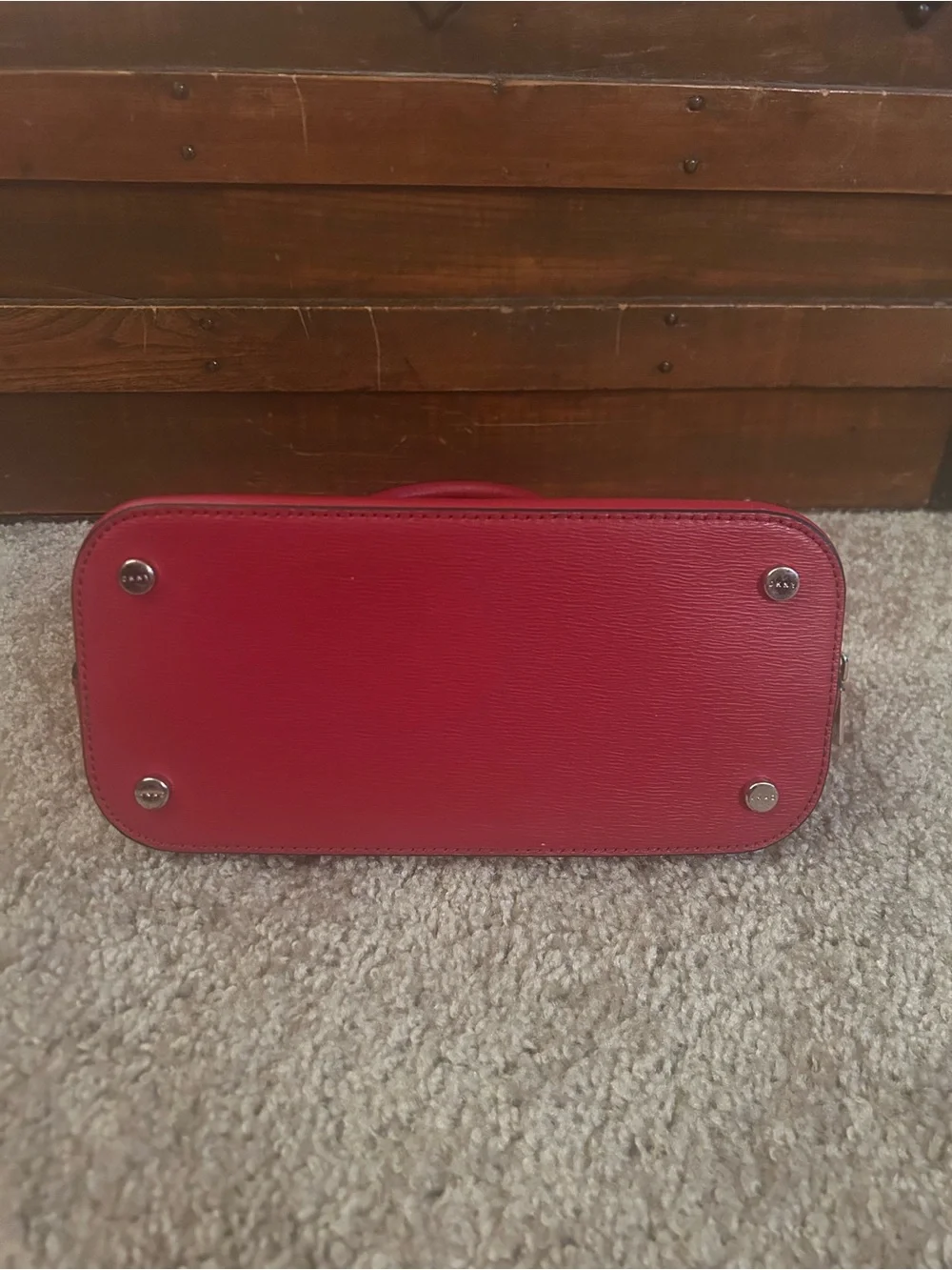 DKNY - Small Red Satchel Purse - Like New Condition